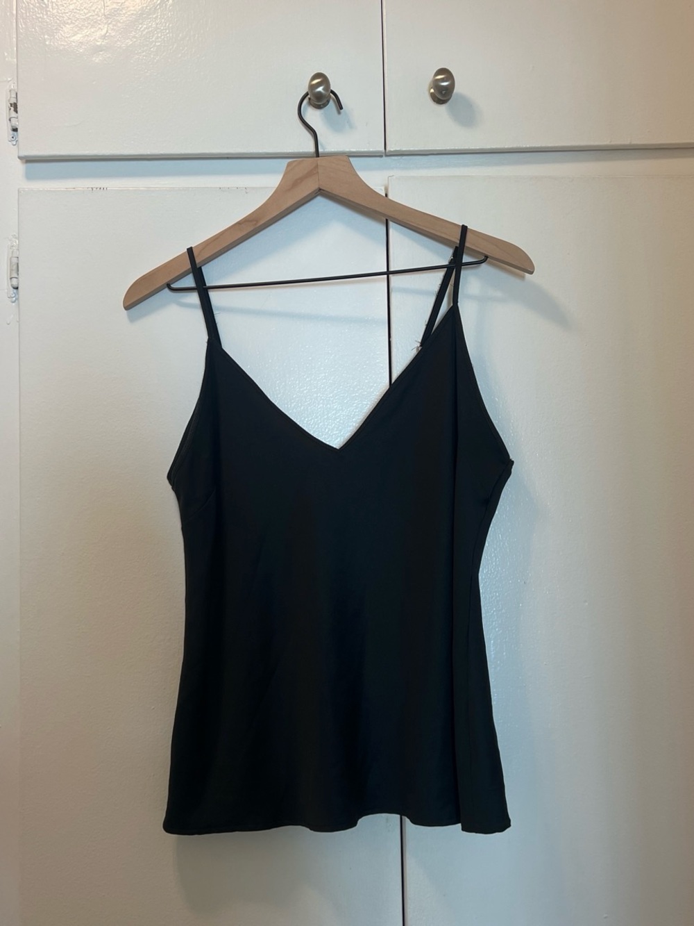 Zara Black V-Neck Spaghetti Strap Women’s Top
